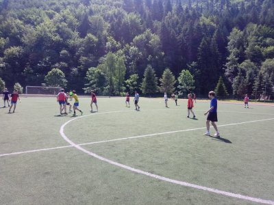 Obóz sportowy uczniów wiślańskiego liceum