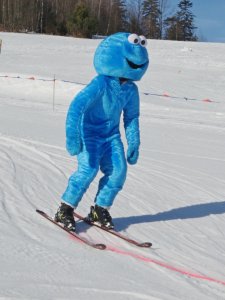 Ciasteczkowy zawodnik na trasie