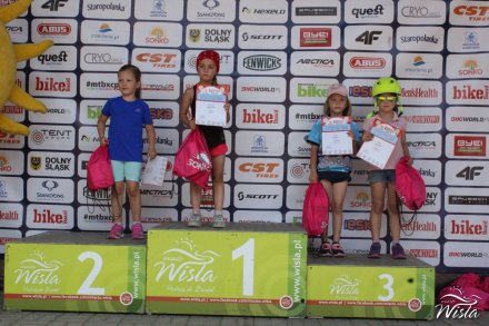 Dekoracja zwycięzców Sonko Bike Maraton