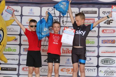 Dekoracja zwycięzców Sonko Bike Maraton