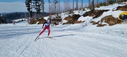 Olga Cieślar w trakcie zawodów