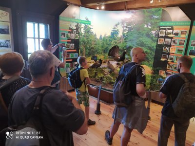 Uczestnicy wycieczki w siedzibie PTTK Wisła