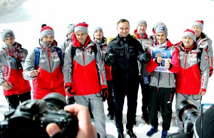 Polska kadra z prezydentem