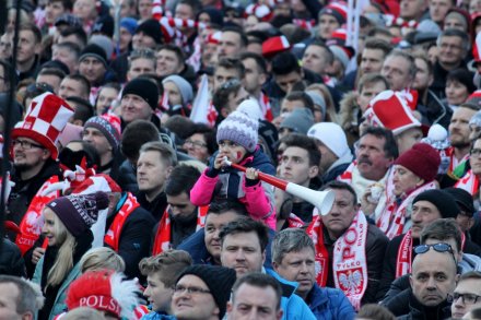 Publiczność na skoczni w Wiśle