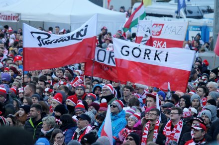 Publiczność na skoczni w Wiśle