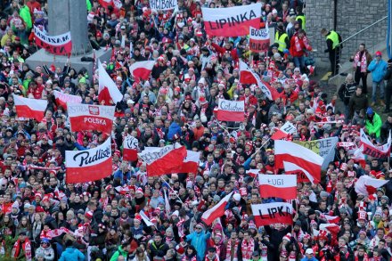 Publiczność na skoczni w Wiśle