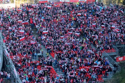 Publiczność na skoczni w Wiśle