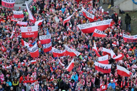 Publiczność na skoczni w Wiśle