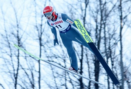 Paweł Wąsek w locie