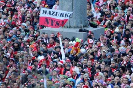 Publiczność na skoczni w Wiśle