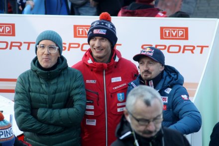 Adam Małysz w studiu TVP Sport