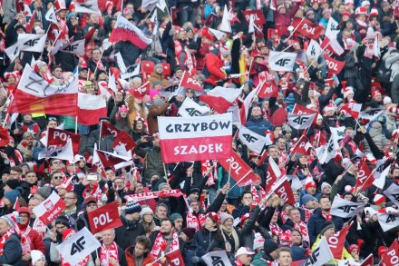 Publiczność na skoczni w Wiśle