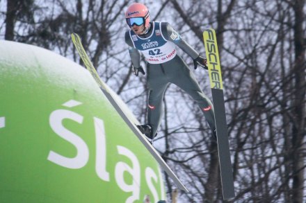 Manuel Fettner w locie