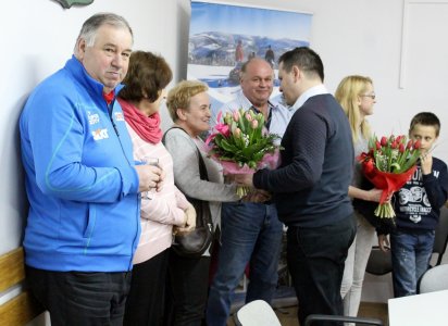 Kwiaty dla rodziców skoczka