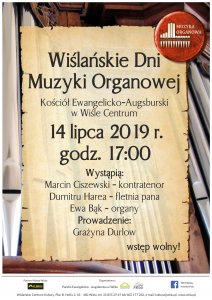 Plakat Muzyka Organowa