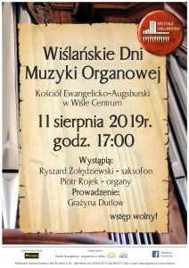 Plakat dotyczący Muzyki Organowej