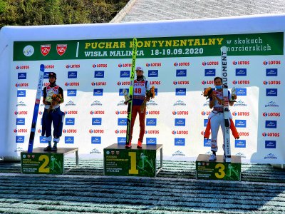 Podium sobotnich zawodów