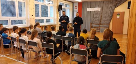 Prelekcja z policjantami