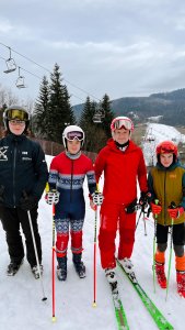 Trening narciarski z Andrzejem Dudą