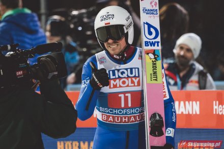 Piotr Żyła podczas zawodów TCS