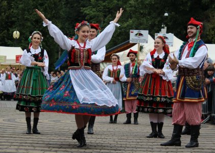 Zespół z Wrocławia na placu Hoffa