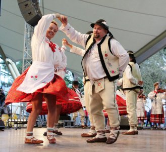 Występ zespołu "Zornica" z Zakopanego