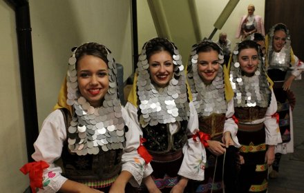 Serbski zespół przed występem