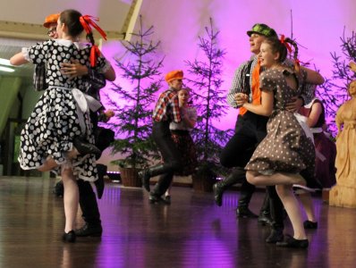 Fragment występu zespołu "Sokołowianie"