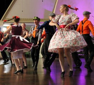 Fragment występu zespołu "Sokołowianie"