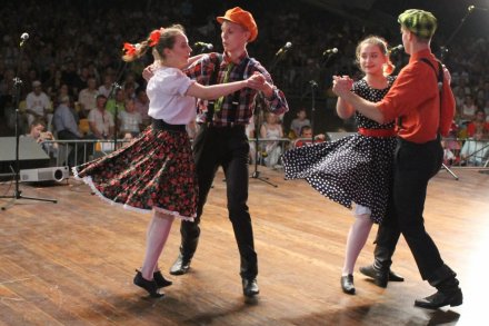 Fragment występu zespołu "Sokołowianie"