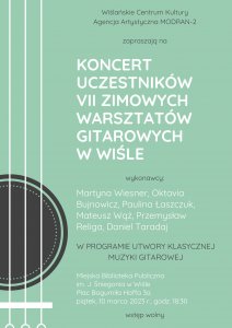 Plakat koncert VII Zimowe Warsztaty Gitarowe