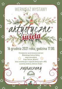 Plakat wydarzenia "Artystyczne Święta"