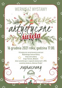 Plakat wydarzenia "Artystyczne Święta"