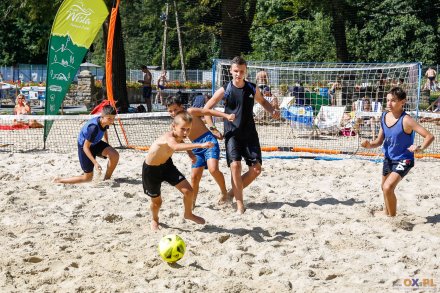 Turniej plażowej piłki nożnej na Basenach Wisła