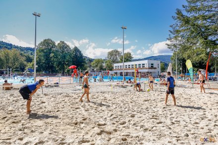 Turniej plażowej piłki nożnej na Basenach Wisła