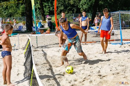 Turniej plażowej piłki nożnej na Basenach Wisła