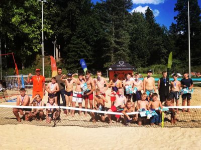 Turniej plażowej piłki nożnej na Basenach Wisła