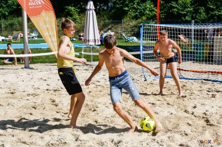 Turniej plażowej piłki nożnej na Basenach Wisła
