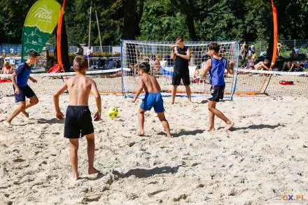 Turniej plażowej piłki nożnej na Basenach Wisła