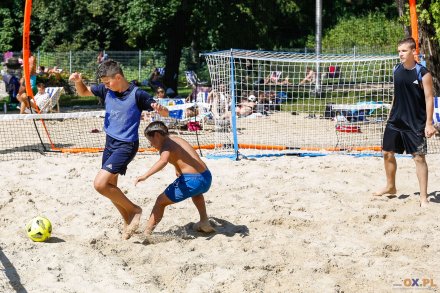 Turniej plażowej piłki nożnej na Basenach Wisła