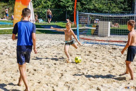 Turniej plażowej piłki nożnej na Basenach Wisła
