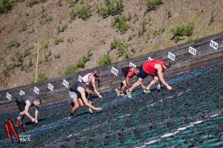 Fragment podbiegu pod skocznię