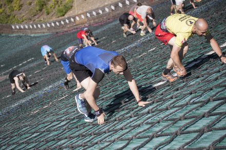 Fragment podbiegu pod skocznię