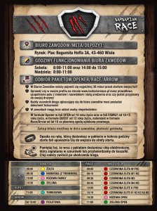 Plakat z informacjami