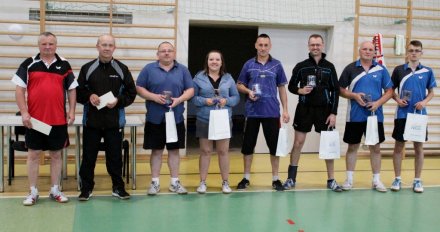 Cztery najlepsze pary deblowe wiślańskiego turnieju