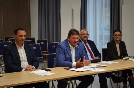 Sekretarz Miasta podczas spotkań
