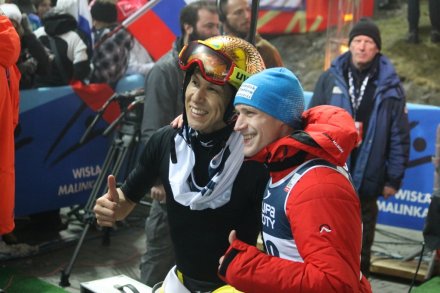 Noriaki Kasai i Roman Koudelka fetują swój sukces