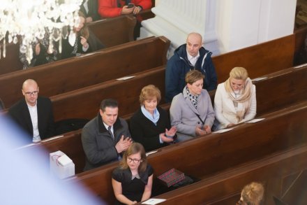 Agata Kornhauser-Duda w towarzystwie burmistrza Tomasza Bujoka