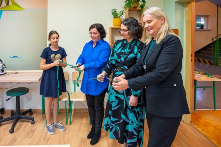 Otwarcie zielonej pracowni w SP 2 w Wiśle Czarnym