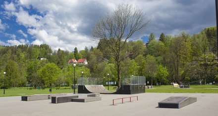 Skatepark w Parku Kopczyńskiego